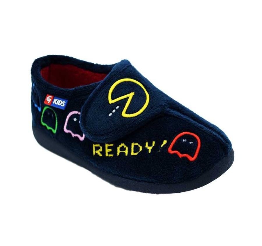Zapatillas de Casa Garzón con Velcro para Hombre - Suatex Logo G
