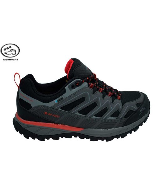 LANDER LOW WP CHARCOAL/RED